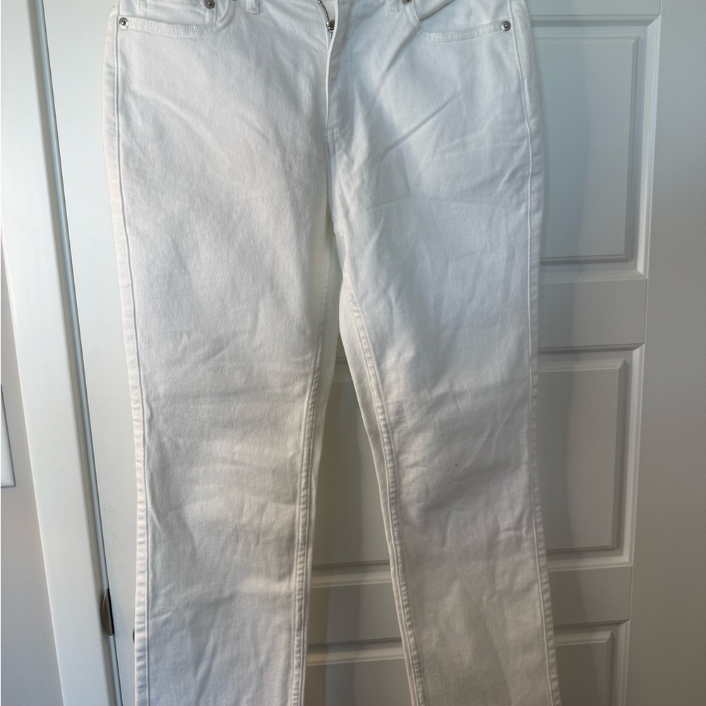 Vineyard Vines Women's Straight Leg White Jeans